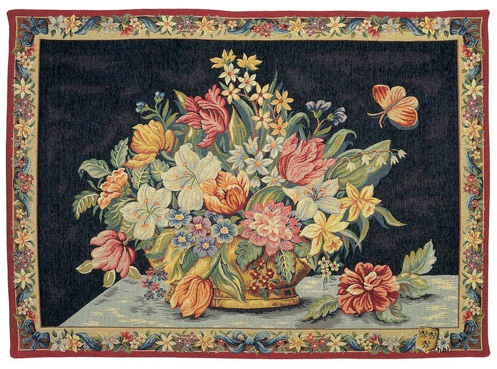  Гобелен Decorative & Floral LW1197_Flowerbasket_Blue_15 