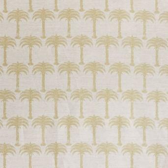 Ткань Barneby Gates Barneby Fabrics Marrakech-Palm-R-gold-on-natural-swatch 