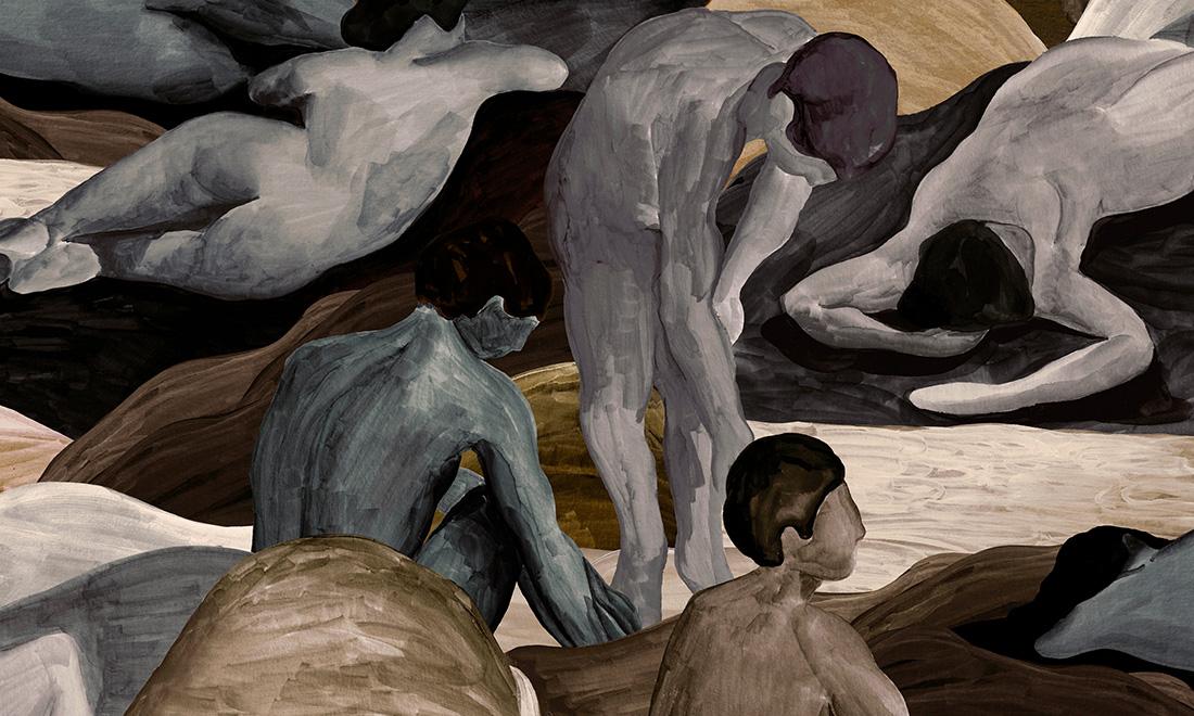 Метражные обои для стен  Arte Les Thermes 70501 