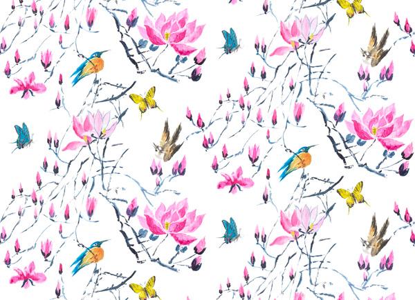 Ткань Designers Guild Kimono blossom F1903/01 