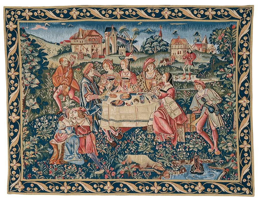  Гобелен Medieval Mille-Fleurs LW1253_Country_Picnic_17 