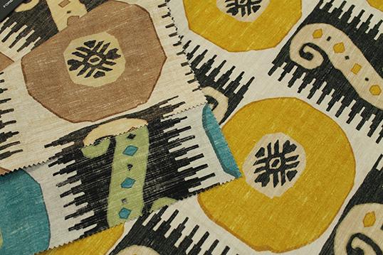 Ткань Foresti Home Collection Stampati New-England-T595-02  купить в Москве по выгодной цене|Интернет-магазин дизайнерских решений Decorwall