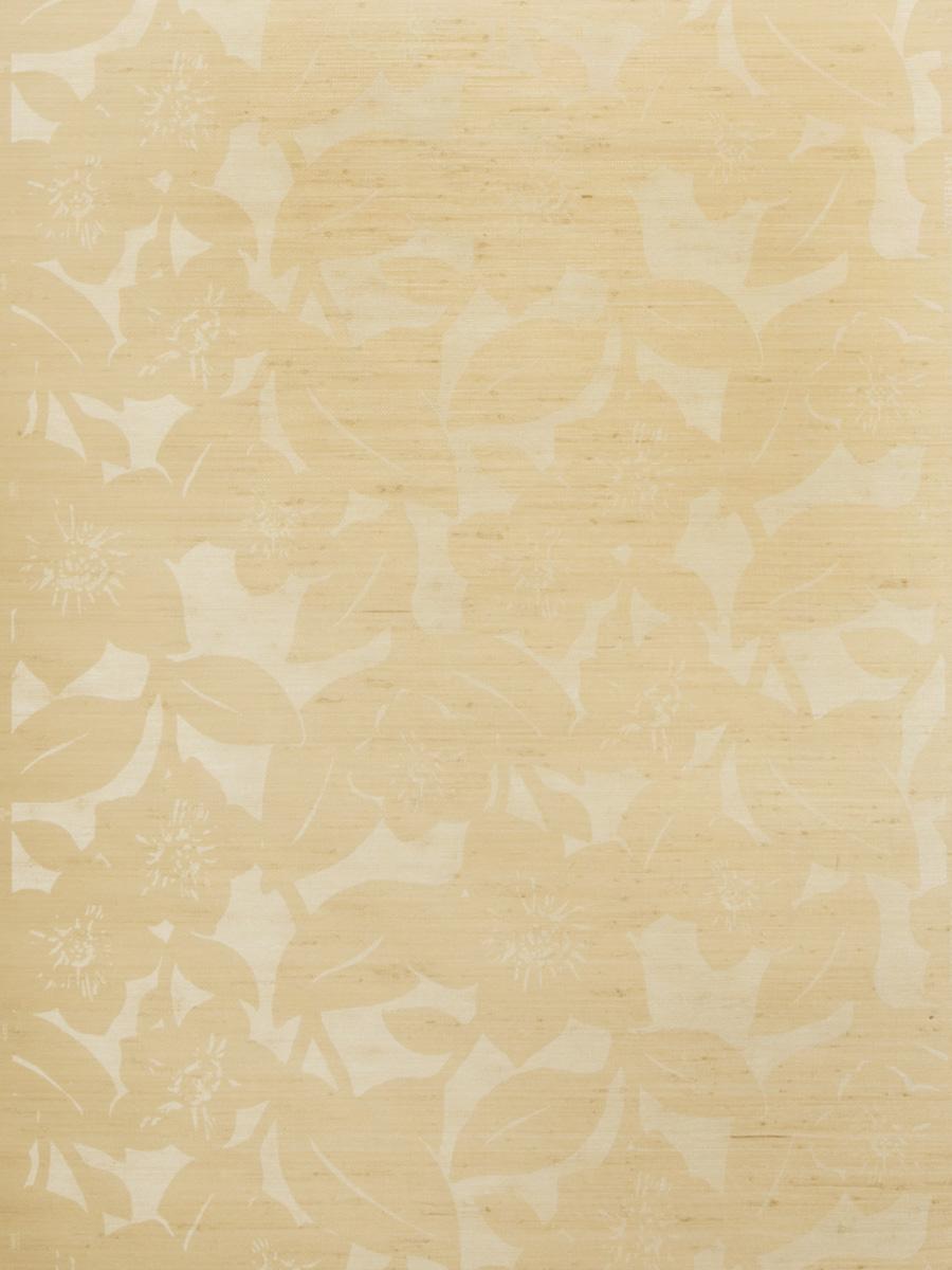 Обои для стен Stroheim Silhouettes Wallcovering In Bloom Jute - Almond On Flax 