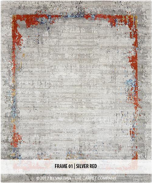 Ковер Vartian Carpets  FRAME01_SILVER+RED 