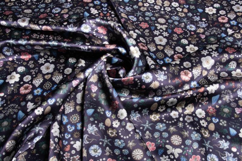 Ткань Jakob Schlaepfer Satin Print 202041_876  купить в Москве по выгодной цене|Интернет-магазин дизайнерских решений Decorwall