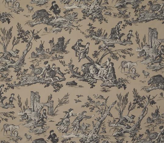 Ткань Marvic Textiles Toile Proposals III 6204-4 Charcoal-Beige 