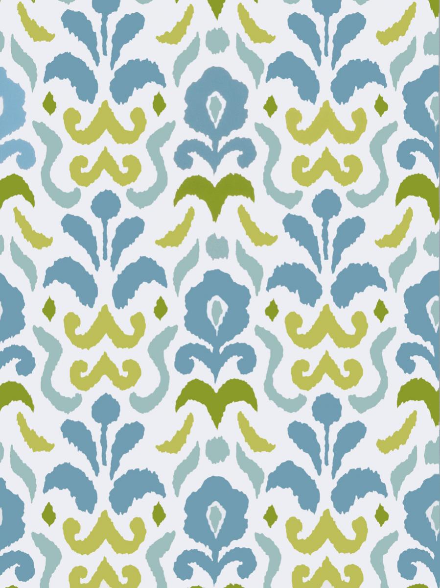 Обои для стен Stroheim Dana Gibson Wallcovering Montenegro - Turquoise Lime 