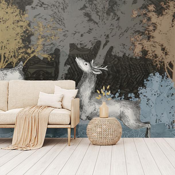 Обои для стен  Faboie Silk Painting I F-SN2003  4