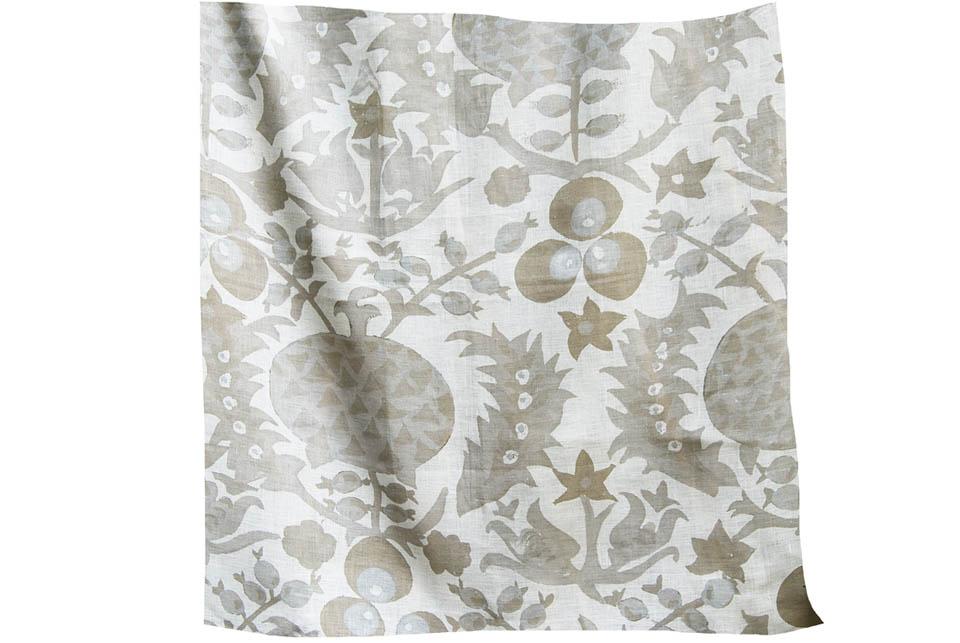 Ткань Arjumand The Imperial POMEGRANATE NEUTRAL LINEN VOILE  купить в Москве по выгодной цене|Интернет-магазин дизайнерских решений Decorwall