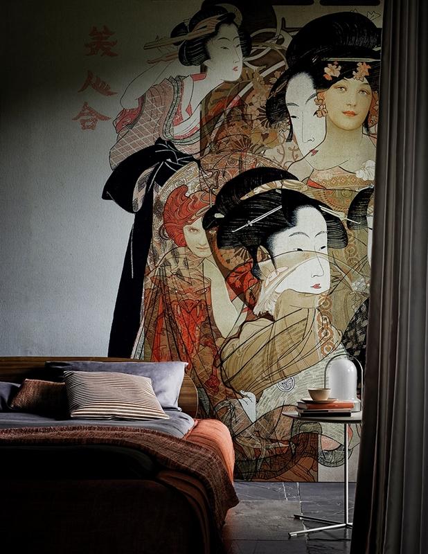 Обои для стен Wall&Deco 2016 Contemporary Wallpaper Nouveau-Geisha 