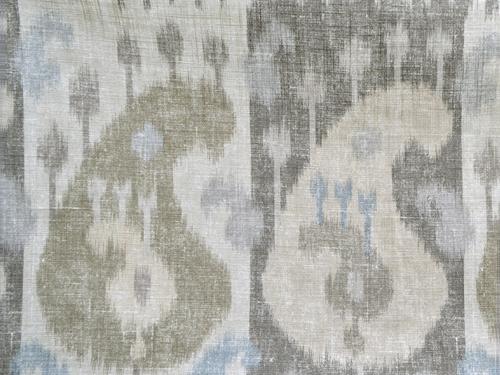 Ткань Titley and Marr Ikat Collection Turkistan-Boteh-01-Oatmeal 