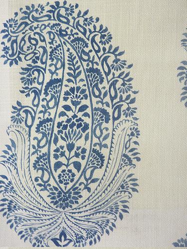 Ткань Titley and Marr Printed Patterns Collection Paisley-04-Denim-1 