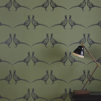 Обои для стен  Barneby Gates Barneby Walpapers PhesantGreen 