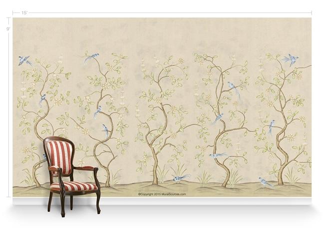 Обои для стен  MuralSources Chinoiserie murals CH-805-CM2-00-2T 