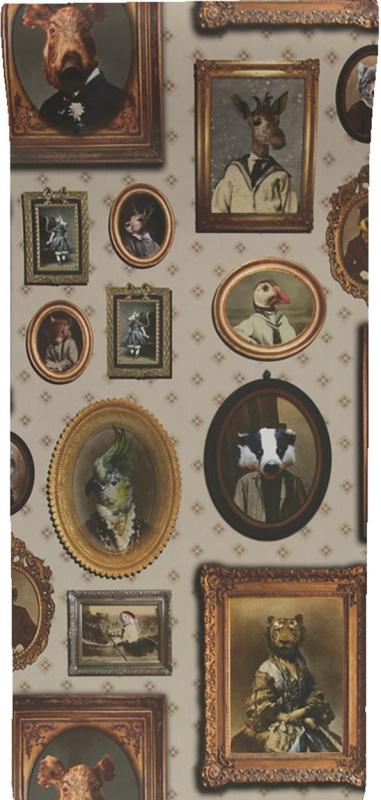 Обои для стен Graduate Collection Graduate Wallpapers charlotte-cory-portrait-gallery-wallpaper-taupe 