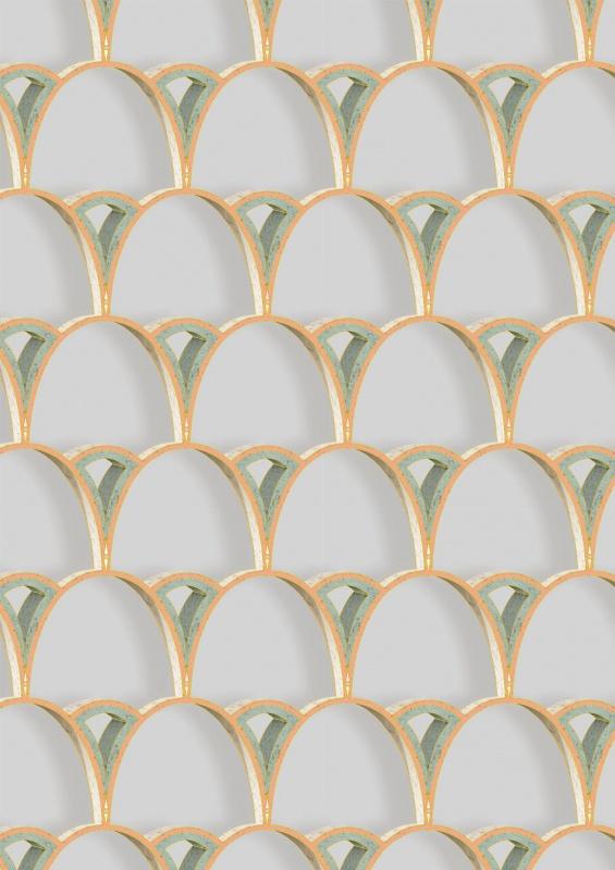 Метражные обои для стен  Kitmiles Wallcoverings Al.1 Tiber-Archways-8941-9003 