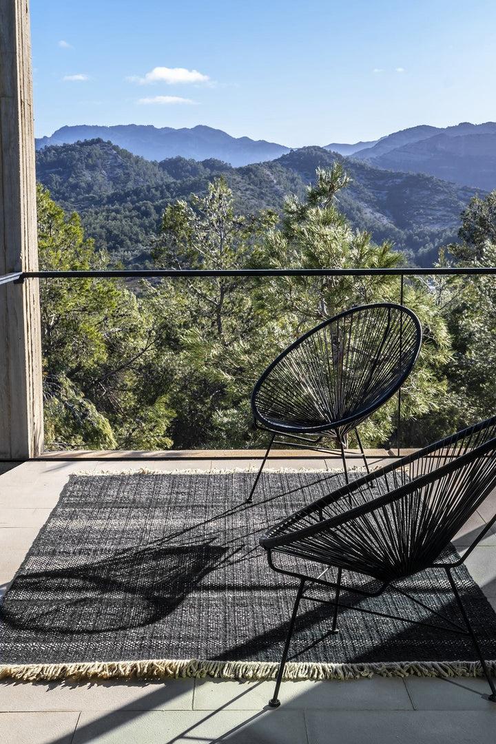 Ковер   Tres Outdoor Texture Black Rug 