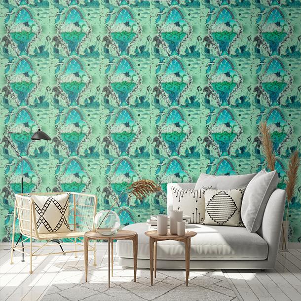 Обои для стен  Clarke&Clarke Mythica Wallcoverings W0214-02  1