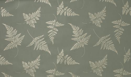 Метражные обои для стен Biden Designs Block Printed Paper Fern-in-Fern-Green 