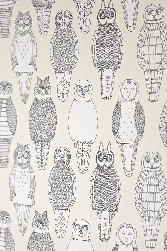 Обои для стен Abigail Edwards Abigail’s first wallpaper collection Owls of the British Isles Wallpaper 