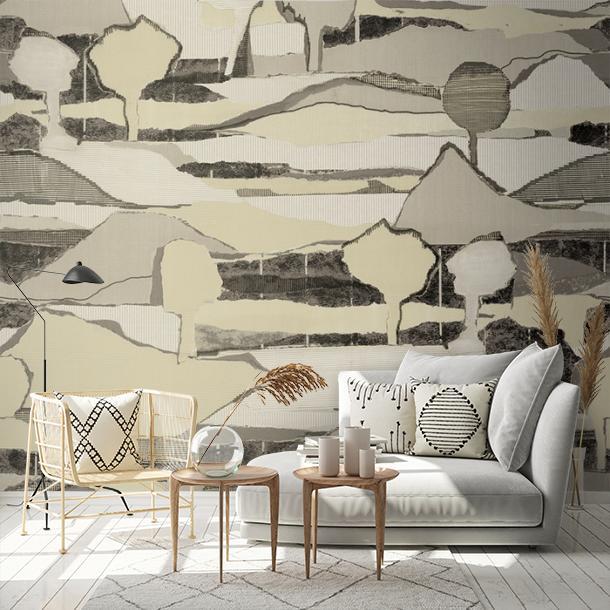 Обои для стен  Faboie Silk Painting I F-SN5002  1