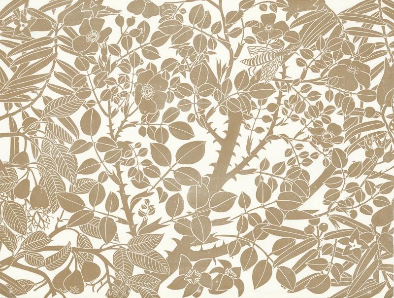 Обои для стен  Hamilton Weston The Marthe Armitage wallpapers Wild-Pear-Bronzed-Gold-web-ready 