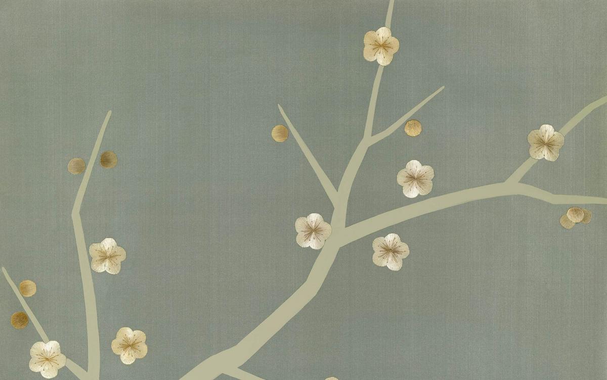 Обои для стен  Fromental 20th century E003-cherry-blossom-col-moth 