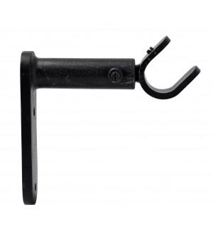 Карниз    support-noir-brosse-argent-ouvert-86-110mm-d19 