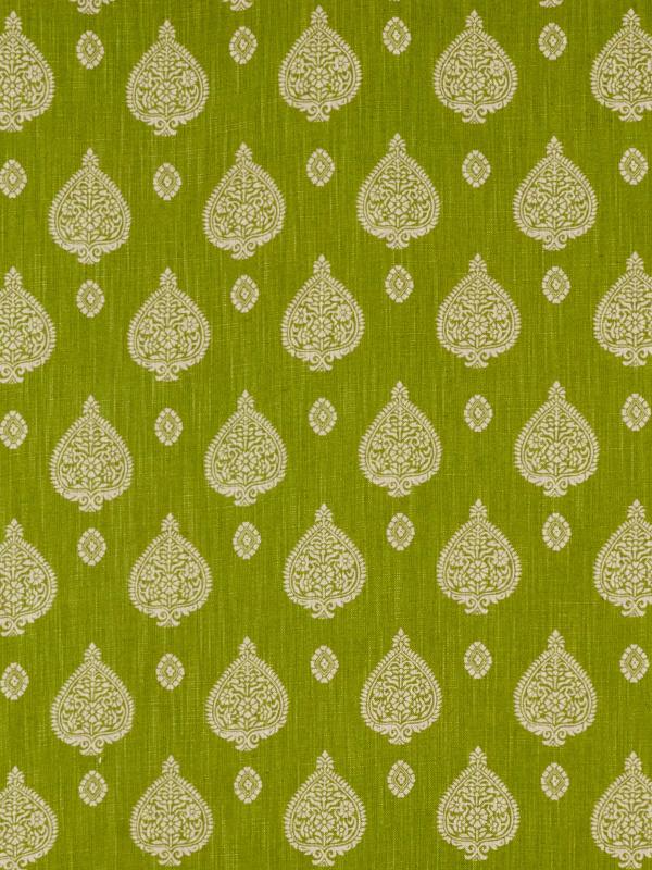 Ткань The Design Archives Archive 1 Cotton & Linen Malaya-1006-Lime-8-1 