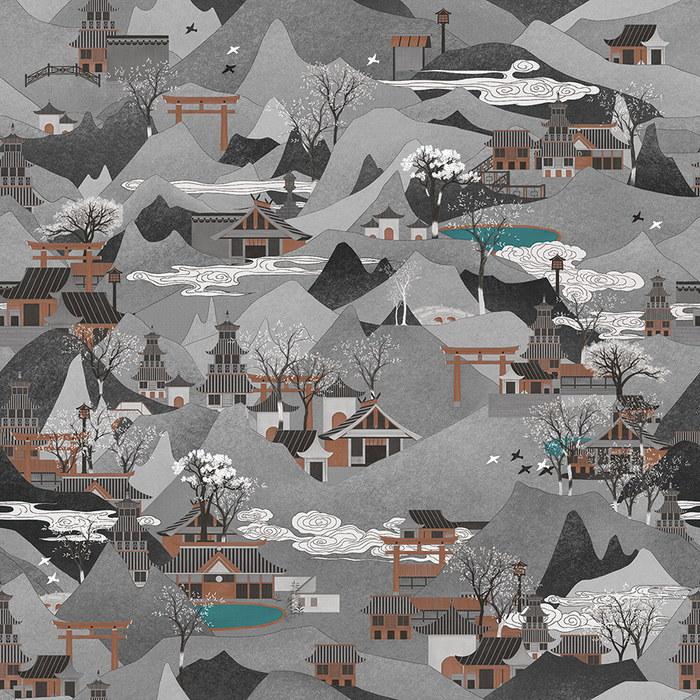 Обои для стен  Faboie Chinoiserie F-CN1803 