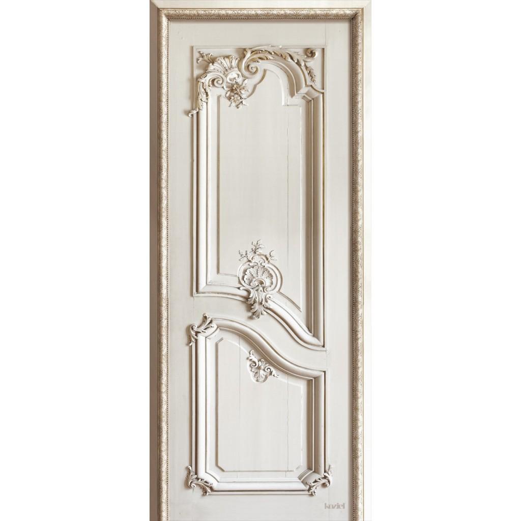 Обои для стен Koziel Trompe-l'œil doors right-door-with-haussmann-style-panelling (1) 