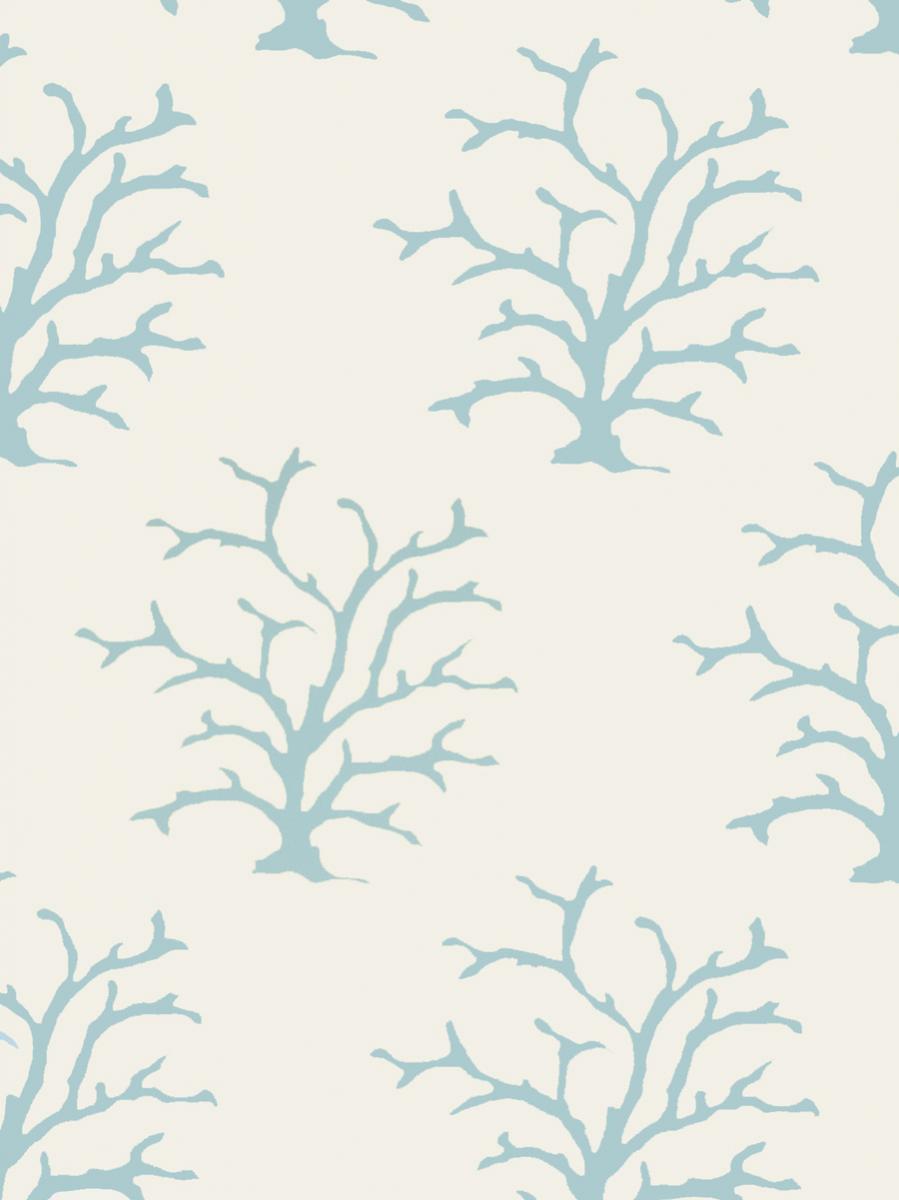 Обои для стен Stroheim Dana Gibson Wallcovering Coral - Turquoise 