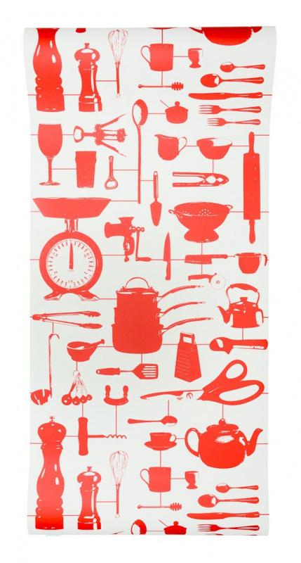 Обои для стен Graduate Collection Graduate Wallpapers airfix_kitchen_wallpaper_red 