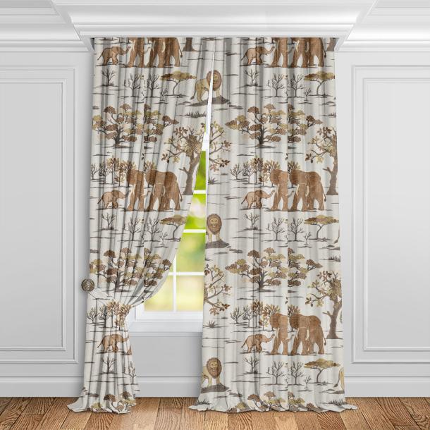 Ткань  Central Park - Out of Africa 44157915  купить в Москве по выгодной цене|Интернет-магазин дизайнерских решений Decorwall 2