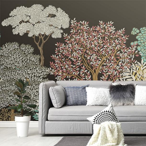 Обои для стен  Faboie Silk Painting I F-SN4006  3