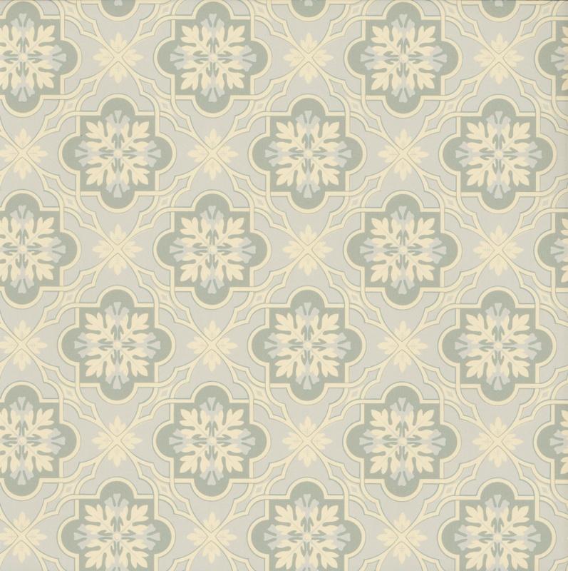 Обои для стен  Hamilton Weston Old Paradise Victorian-Leaf-Quatrefoil-Faded 