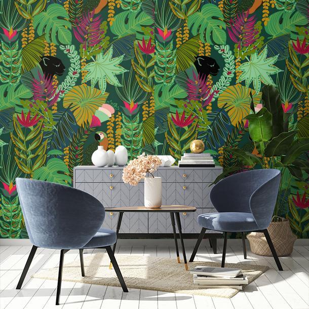 Обои для стен  Faboie Whispering In The Jungle F-WJ1001  2