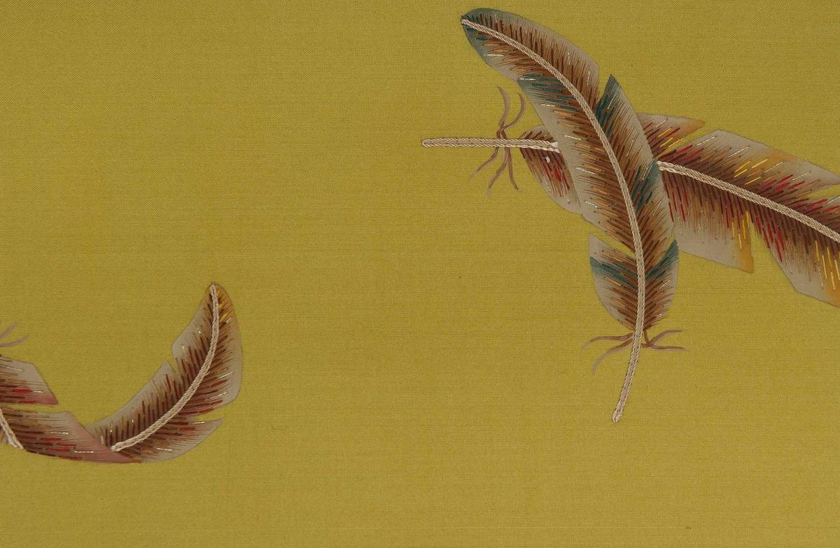 Обои для стен Fromental Roger Thomas RT002-05-plumes-chartreuse-multi 