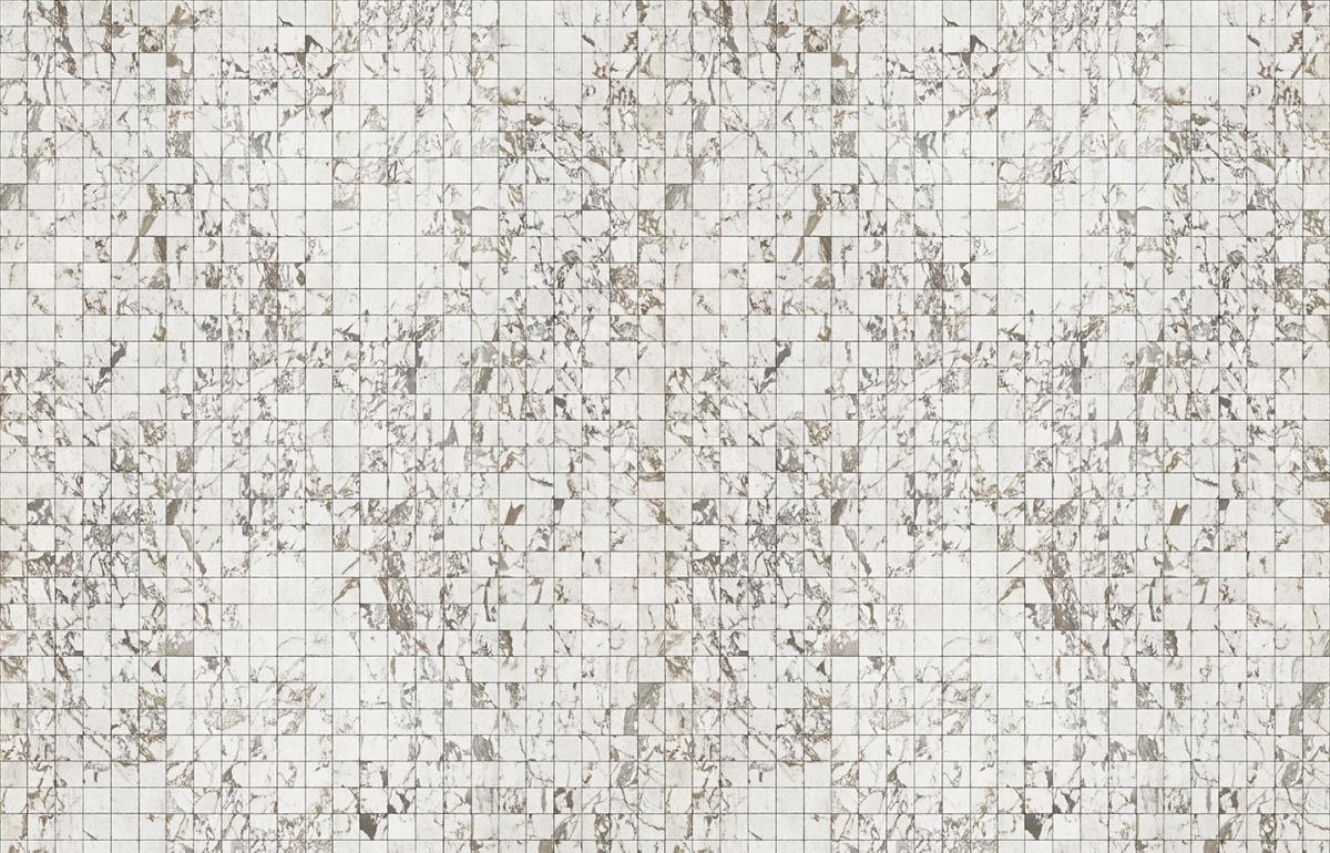 Обои для стен  Nlxl Piet Hein Eek Materials PHM-44 Marble White Tiles 8,1 x 7,7 cm SIM LR 