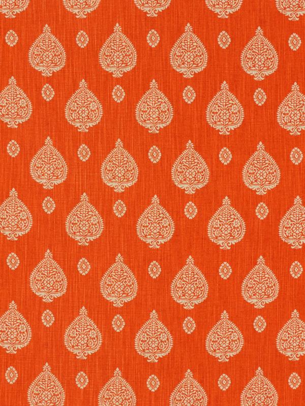 Ткань The Design Archives Archive 1 Cotton & Linen Malaya-1006-Pumpkin-7-1 