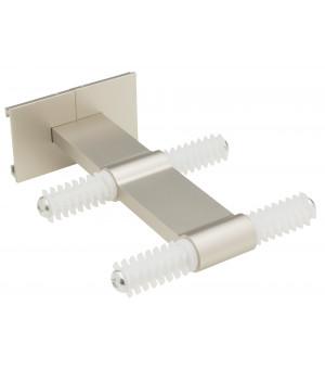 Карниз    support-double-mileu-nickel-givre-80-160mm-d20-20 