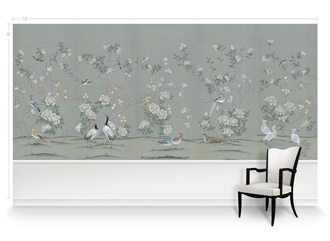 Обои для стен MuralSources Chinoiserie murals CH-150-GN2-00-2T 