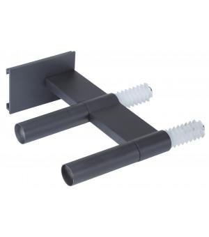 Карниз    support-double-noir-mat-80-160mm-d20-20 