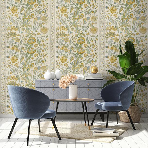 Метражные обои для стен  Zoffany Indienne Wallcoverings 313111  2