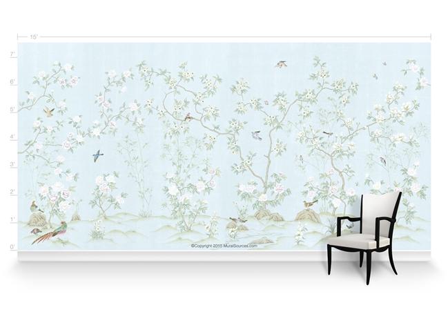 Обои для стен  MuralSources Chinoiserie murals CH-241-MS1-00-2T 