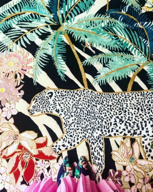 Ковер Wendy Morrison Design  zebra-leopard-palms 