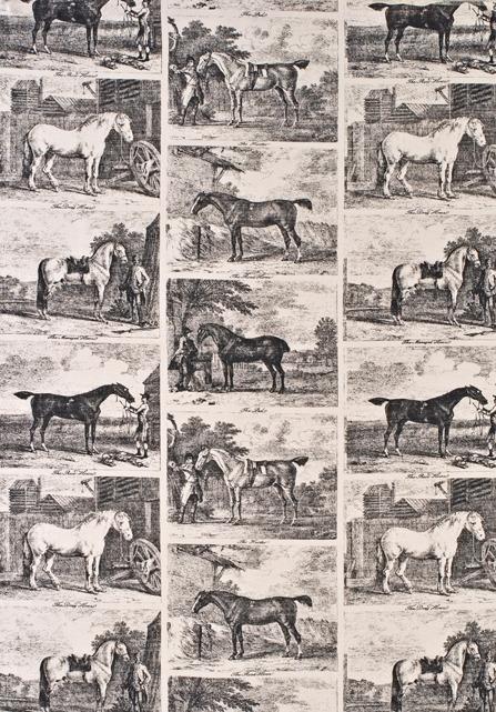 Ткань Lewis & Wood Character Fabrics LW_Gilpin Horses 