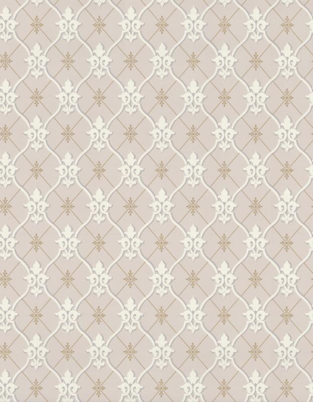 Обои для стен  Hamilton Weston Old Paradise Uppark-Trellis-Document-Mauve 