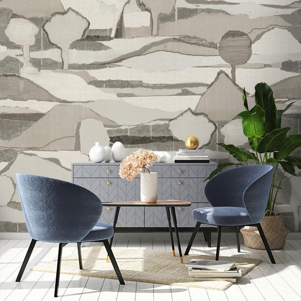 Обои для стен  Faboie Silk Painting I F-SN5001  2