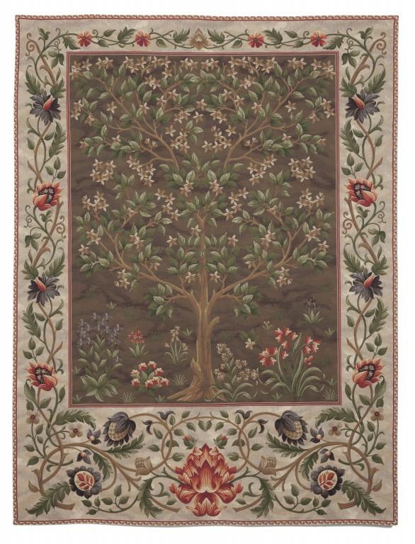  Гобелен William Morris LW1454_Tree_of_Life_-_Brown_6 